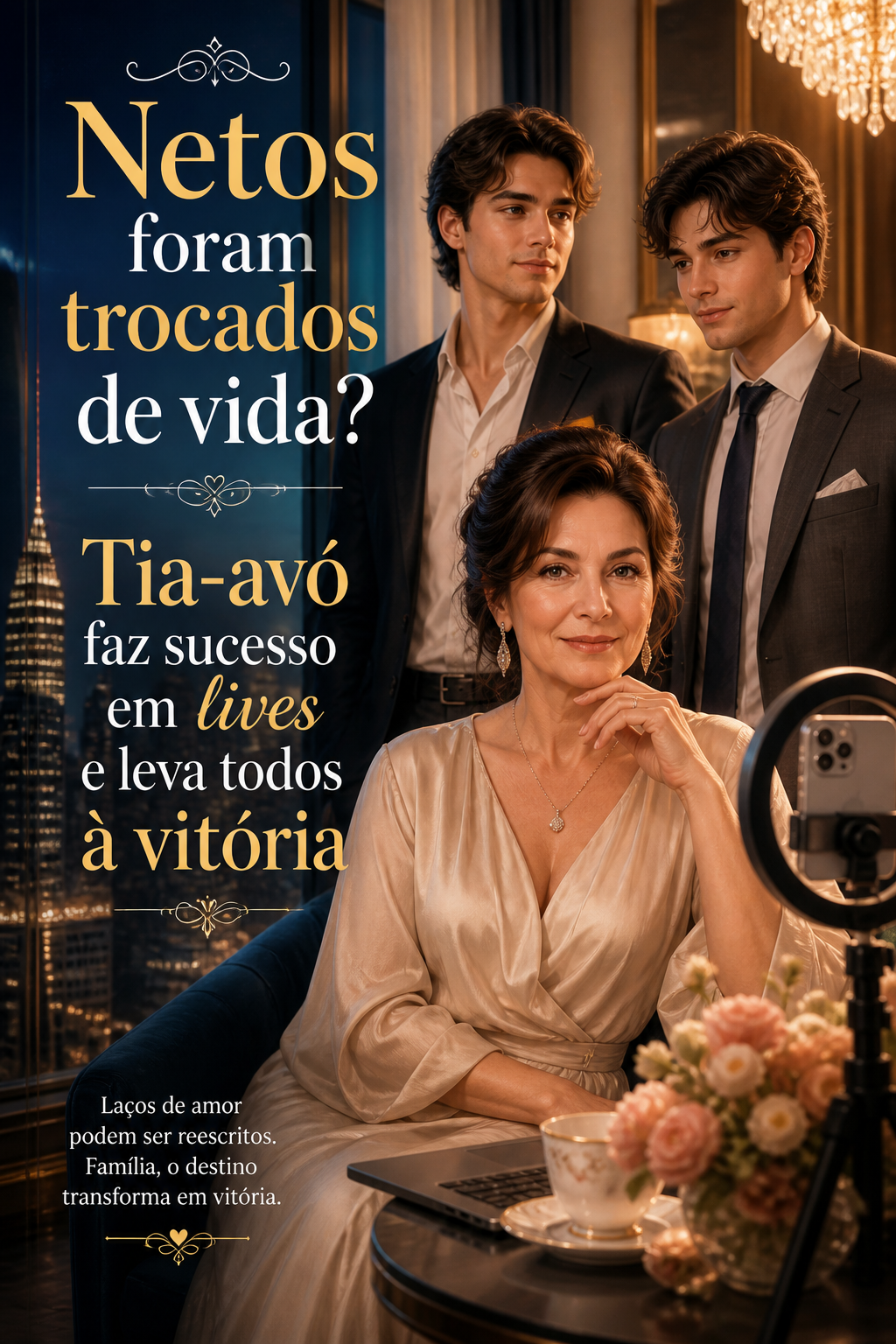 Netos foram trocados de vida? Tia-avó faz sucesso em lives e leva todos à vitória
